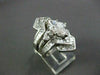 LARGE 4.26CT DIAMOND MARQUISE & ROUND PLATINUM ENGAGEMENT WEDDING INSERT RING