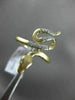 ESTATE .10CT ROUND DIAMOND 14KT YELLOW GOLD 3D CLASSIC ETOILE SNAKE FUN RING