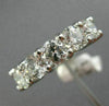 ESTATE WIDE 2.17CT DIAMOND 14KT WHITE GOLD SEMI ETERNITY WEDDING RING BAND #2800