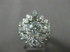 ANTIQUE LARGE 1.6CT OLD MINE DIAMOND 14K WHITE GOLD ENGAGEMENT INSERT RING 22658