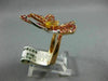 ESTATE LARGE 2.05CT MULTI GEM 18KT WHITE & ROSE GOLD HANDCRAFTED BUTTERFLY RING