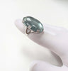 EXTRA LARGE 87.66CT DIAMOND & AAA AQUAMARINE 18KT WHITE GOLD OVAL FILIGREE RING