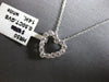 .50CT DIAMOND 14KT WHITE GOLD 3D CLASSIC ROUND OPEN HEART LOVE FLOATING PENDANT