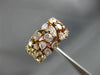 ESTATE WIDE 3.81CT PINK DIAMOND 18KT ROSE GOLD 3D MULTI SHAPE ANNIVERSARY RING