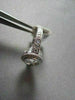 ESTATE .50CT DIAMOND 14KT WHITE GOLD FILIGREE BEZEL ENGAGEMENT RING G/VS