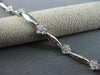 ESTATE LONG 1.40CT DIAMOND 14KT WHITE GOLD 3D FLOWER BY THE YARD TENNIS BRACELET
