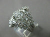 ANTIQUE LARGE 1.6CT OLD MINE DIAMOND 14K WHITE GOLD ENGAGEMENT INSERT RING 22658