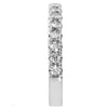 .44CT DIAMOND 18KT WHITE GOLD 3D FILIGREE SEMI ETERNITY WEDDING ANNIVERSARY RING