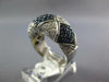 LARGE 2.10CT DIAMOND & AAA SAPPHIRE 18KT WHITE GOLD MULTI ROW X ANNIVERSARY RING