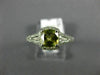 ESTATE 1.0CT DIAMOND & AAA YELLOW TOPAZ 14KT WHITE GOLD CUSHION ENGAGEMENT RING