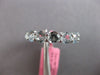 4.99CT AAA AQUAMARINE 14KT WHITE GOLD 3D ROUND CLASSIC ETERNITY ENGAGEMENT RING