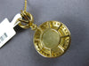 5.36CT WHITE & YELLOW DIAMOND & YELLOW SAPPHIRE 18K YELLOW GOLD CIRCULAR PENDANT