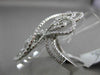 ANTIQUE MASSIVE 1.36CT DIAMOND 18KT WHITE GOLD 3D FLOATING MUSICAL NOTE FUN RING