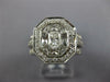 1.75CT DIAMOND 14KT WHITE GOLD ROUND & BAGUETTE ENGAGEMENT/ANNIVERSARY RING SET