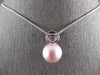 .53CT DIAMOND & AAA PINK SAPPHIRE & PINK SOUTH SEA PEARL 14KT WHITE GOLD PENDANT