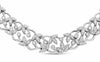 ESTATE WIDE 2.68CT DIAMOND 14K WHITE GOLD CLASSIC FLOWER LEAF BUTTERFLY NECKLACE