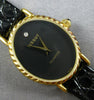 ESTATE CLASSIC .04CT 18KT YELLOW GOLD TISSOT QUARTZ OVAL WOMEN'S WATCH #28034