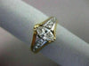 ESTATE .85CT DIAMOND 14K 2 TONE GOLD MARQUISE TENSION SET ENGAGEMENT RING #16335
