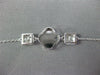 .51CT DIAMOND 18K WHITE GOLD ROUND & BAGUETTE 4 LEAF CLOVER FLOWER LOVE BRACELET