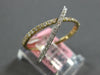 ESTATE .46CT DIAMOND 14K 2 TONE GOLD 3D CLASSIC CRISS CROSS INFINITY X LOVE RING