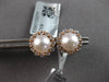 .47CT DIAMOND & AAA SOUTH SEA PEARL 18KT ROSE AND 14KT YELLOW GOLD STUD EARRINGS