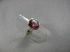 ANTIQUE WIDE 3.34CT DIAMOND & AAA PINK TOURMALINE 14KT YELLOW GOLD COCKTAIL RING
