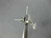 ESTATE .91CT DIAMOND 18KT WHITE GOLD RECTANGULAR MILGRAIN STAR HANGING EARRINGS
