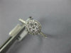 ESTATE .31CT DIAMOND 18KT WHITE GOLD 3D CLUSTER FLOWER HALO FRIENDSHIP RING