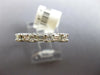 ESTATE .41CT DIAMOND 14KT WHITE GOLD ROUND & BAGUETTE CLASSIC ANNIVERSARY RING