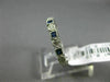 .34CT DIAMOND & AAA SAPPHIRE 14K WHITE GOLD FILIGREE MILGRAIN ANNIVERSARY RING