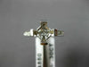 ESTATE WIDE .30CT DIAMOND 14K WHITE GOLD ROUND SEMI MOUNT ENGAGEMENT RING #19868