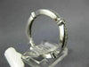 ESTATE .28CT DIAMOND 14KT WHITE GOLD 3D 3/4 ETERNITY FILIGREE ANNIVERSARY RING