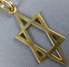 ESTATE LARGE 14KT YELLOW GOLD 3D CLASSIC STAR OF DAVID FLOATING PENDANT #535