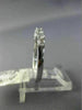ESTATE .55CT DIAMOND 18KT WHITE GOLD 3D CLASSIC 7 STONE WEDDING ANNIVERSARY RING