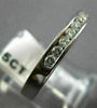 ESTATE WIDE .35CT DIAMOND 14K WHITE GOLD 8 STONE CHANNEL ANNIVERSARY RING #22943