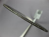 LARGE .96CT DIAMOND 18KT BLACK GOLD 3D CLASSIC 2MM ETERNITY LOVE BANGLE BRACELET