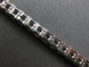 ESTATE LARGE 9.36CT DIAMOND 14K WHITE GOLD 3D PRINCESS INVISIBLE TENNIS BRACELET