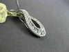 ANTIQUE .82CT ROUND DIAMOND 18KT WHITE GOLD 3D DROP PENDANT & CHAIN STUNNING!