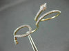 ESTATE LARGE .50CT ROUND DIAMOND 14KT YELLOW GOLD CLASSIC DOUBLE SNAKE FUN RING