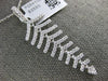 ESTATE LARGE .65CT DIAMOND 18KT WHITE GOLD 3D FLEXIBLE LEAF FUN LOVE PENDANT