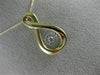 ESTATE .10CT DIAMOND 14K 2 TONE GOLD 3D CLUSTER INFINITY DANCING DIAMOND PENDANT