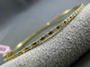 ESTATE .55CT DIAMOND 18KT YELLOW GOLD 3D ETOILE CLASSIC 2mm BANGLE BRACELET