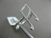 ESTATE .26CT ROUND DIAMOND 14KT WHITE GOLD 3D HANDCRAFTED PAVE MUSICAL NOTE RING