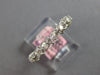 .24CT DIAMOND 14KT WHITE GOLD 3D 7 STONE FILIGREE MATTE & SHINY ANNIVERSARY RING