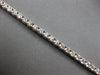 ESTATE WIDE 4.8CT DIAMOND 14KT WHITE GOLD 3D CLASSIC ROUND 3.5MM TENNIS BRACELET