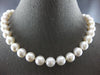 ESTATE LARGE AAA SOUTH SEA PEARL 14KT WHITE GOLD 3D CLASSIC LOVE NECKLACE #27951