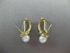 ESTATE .24CT DIAMOND & AAA SOUTH SEA PEARL 14K YELLOW GOLD CLIP ON EARRINGS 5011