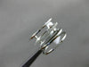 ESTATE LARGE .15CT DIAMOND 18K WHITE GOLD 3D MULTI ROW ETOILE CIRCULAR LOVE RING