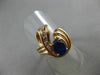ANTIQUE 1.40CT DIAMOND & AAA OVAL SAPPHIRE 14KT YELLOW GOLD JOURNEY RING #12164