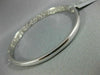WIDE 2.26CT DIAMOND 18KT WHITE GOLD 3D MULTI ROW SEMI ETERNITY BANGLE BRACELET